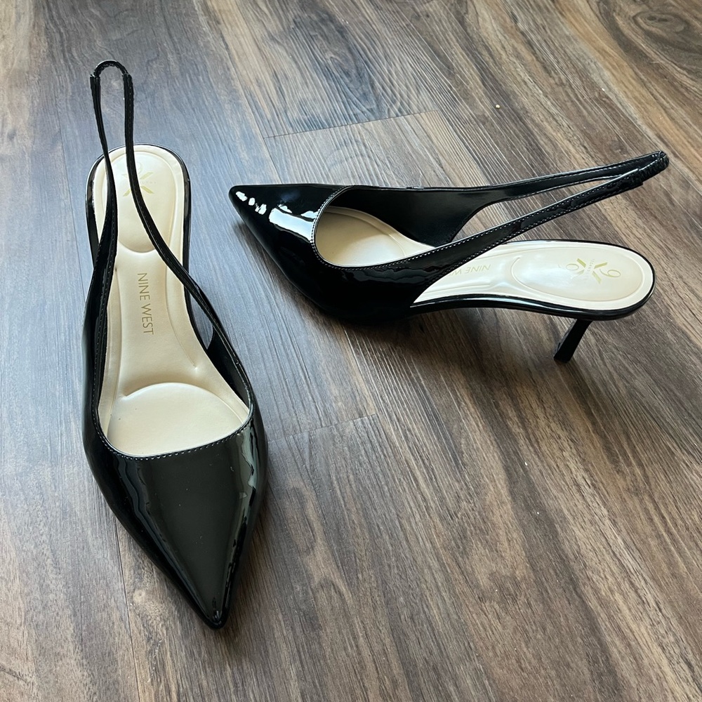 NINE WEST sling back pumps - Picture 5 of 7
